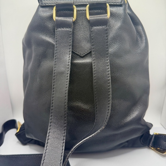 VERSACE BLACK LEATHER BACKPACK! - Picture 6 of 17